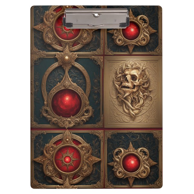 Gothic Book Cover Clipboard (Front)