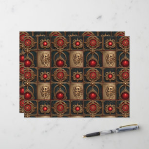 Gothic Book Cover Scrapbook Paper