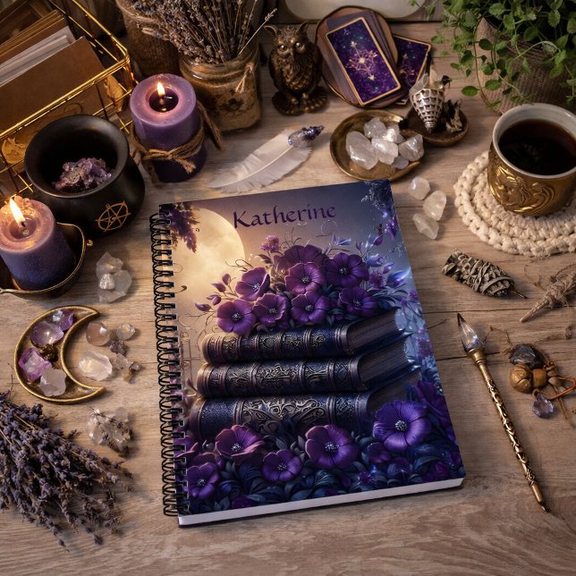 Gothic Book Purple Floral (Creator Uploaded)