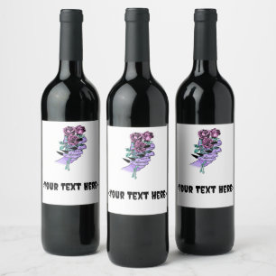 Gothic Bouquet Bottle Labels