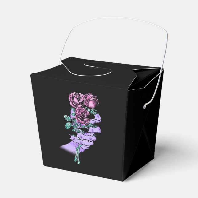Gothic Bouquet Favour Box (Front Side)