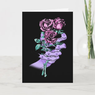Gothic Bouquet Greeting Card (Blank)