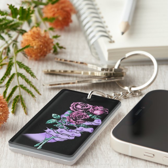 Gothic Bouquet Keychain (Front Right)