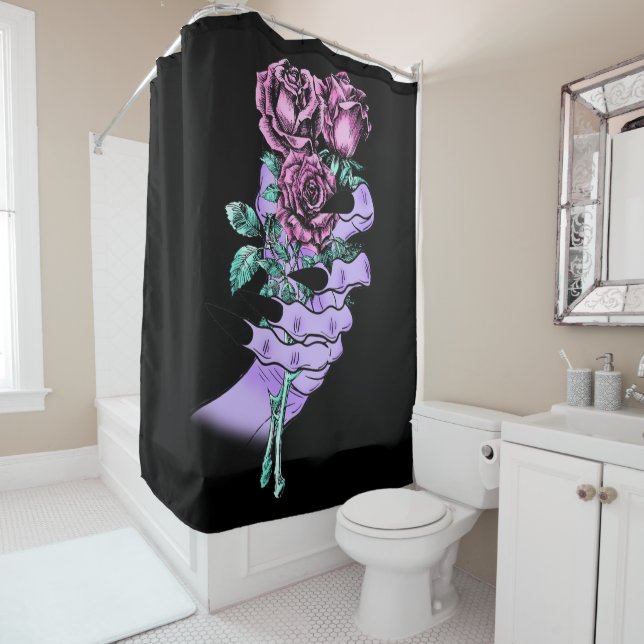 Gothic Bouquet Shower Curtain (In Situ)