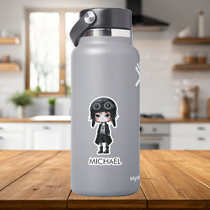Gothic Boy Pilot Anime Cartoon kids Personalised