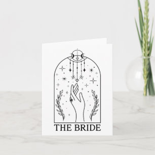Gothic Bride Coven Tarot Matching Bachelorette Par Card