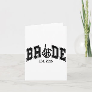 Gothic Bride Groom 2025 Spooky Halloween Couples M Card