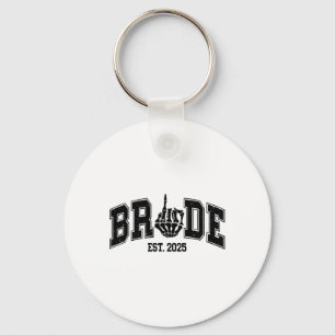 Gothic Bride Groom 2025 Spooky Halloween Couples M Key Ring