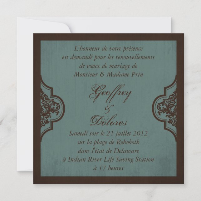 Gothic Bride Wedding Invite Square_Dolores (Front)