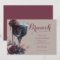 Gothic Brunch With Goblet Bridal Shower
