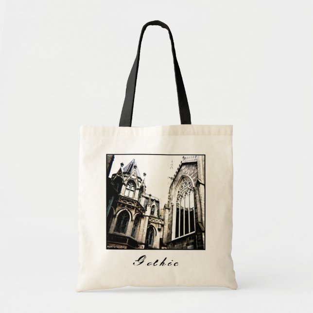 'Gothic' Budget Canvas Tote (Front)