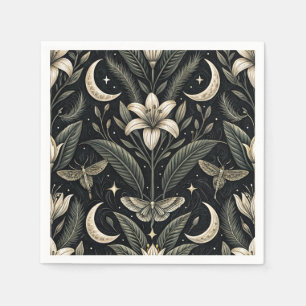 Gothic Butterfly Floral Pattern (5) Napkin