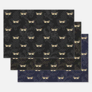 Gothic Butterfly & Lace Wrapping Paper