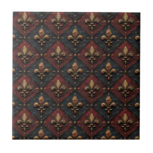 Gothic Carved Woodwork Pattern (2) Tile
