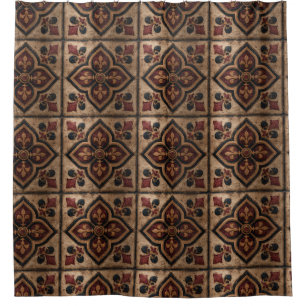 Gothic Carved Woodwork Pattern (3) Shower Curtain