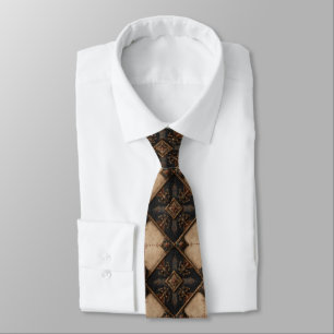 Gothic Carved Woodwork Pattern (4) Tie