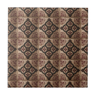 Gothic Carved Woodwork Pattern (5) Tile