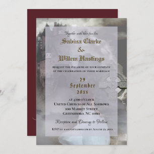 Gothic Castle Mediaeval Wedding Invitation