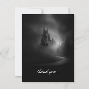 Gothic Castle Wedding Thank You Card