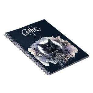 Gothic Cat Notebook