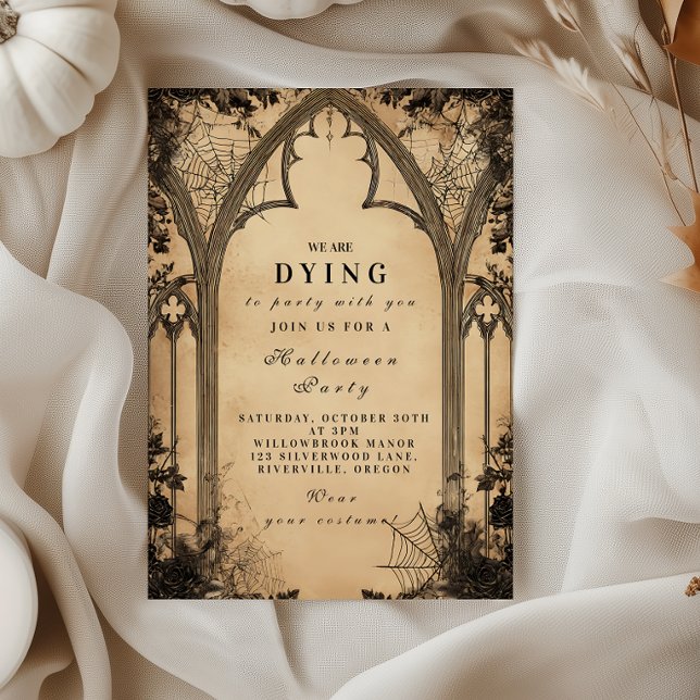 Gothic Cathedral Arch Halloween Invitation (Creator Uploaded)