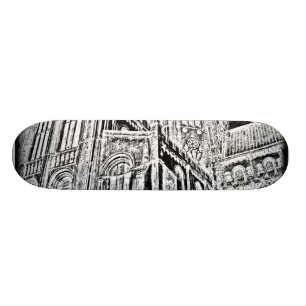 Gothic Cathedral: Black Skateboard
