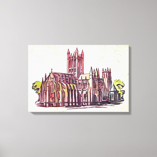 Gothic Cathedral Canvas Print (Front)