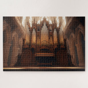 Gothic Cathedral Pipe Organ Jigsaw Puzzle