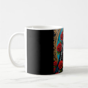 Gothic Catrina with Roses Day of Dead Tee Coffee Mug