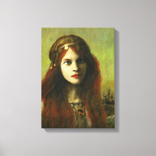Gothic Celtic Girl Wrapped Canvas