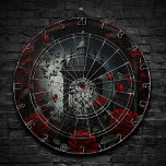 Gothic Cemetery Rose Garden with Red and Black Dartboard<br><div class="desc">90s Grunge, All Grown Up! Rich and sophisticated vampire-chic update to the dark, gothic feel of the early 1990s. With intense deep moody dusky hued colours for a luxurious, dramatic, or edgy palette. This 90s inspired vintage grunge texture features a gorgeous unisex (yet feminine) abstract design that adds perfect pop...</div>
