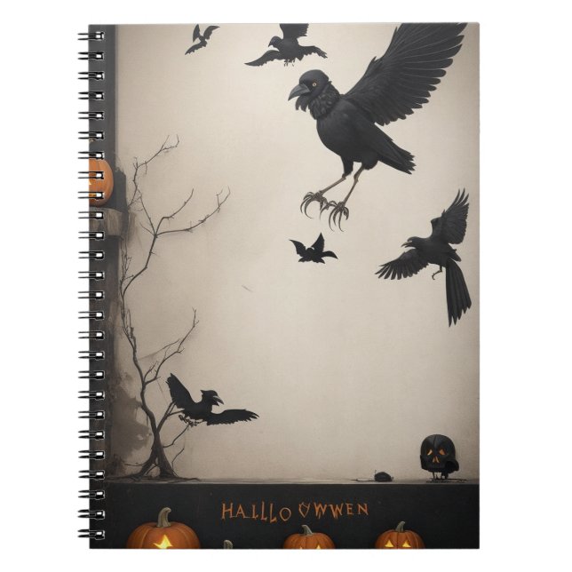 Gothic Chic Meets Halloween Fun with our Notebook (Front)