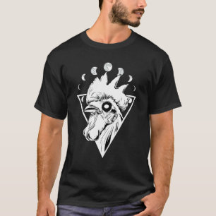 Gothic Chicken Edgy Goth With Moon Phase Crescent T-Shirt