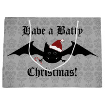 Gothic Christmas bat festive