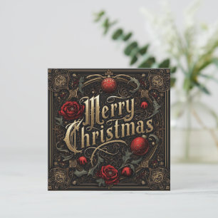gothic christmas card