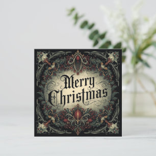 gothic christmas card