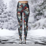 Gothic Christmas Dark Skulls Santa Hats Gothmas Leggings<br><div class="desc">Celebrate the holiday season with our Gothic Christmas Dark Skulls in Santa Hats - Red and Black Leggings, designed to add a touch of unique festivity to your yoga sessions. These leggings masterfully combine gothic and alternative styles with the traditional holiday spirit, infusing your workout wardrobe with creativity. Whether you...</div>