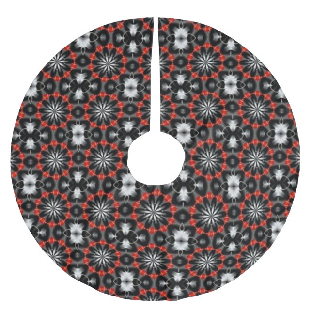 Gothic Christmas Design Brushed Polyester Tree Skirt (Front)
