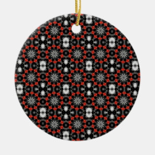 Gothic Christmas Design Ceramic Tree Decoration