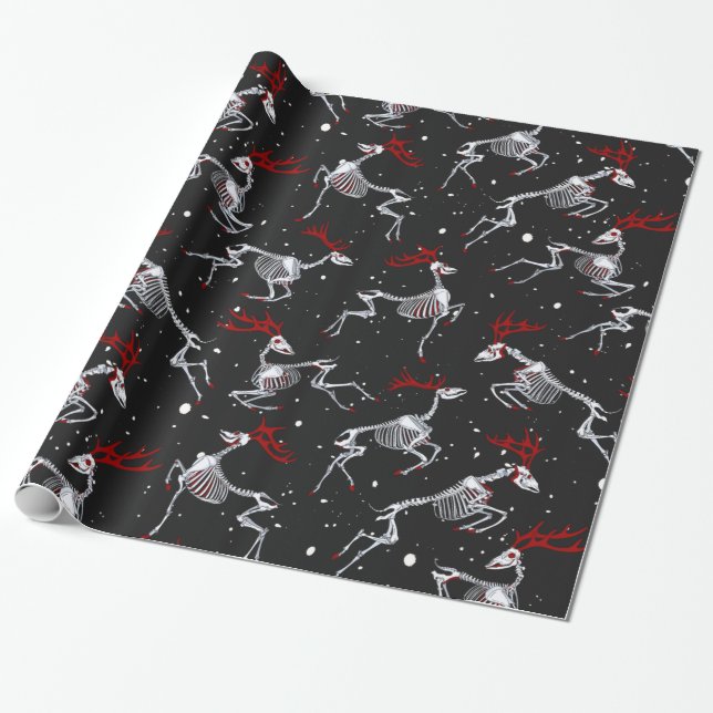 Gothic Christmas Gift Wrap (Unrolled)
