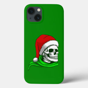 gothic christmas santa skull skeleton iPhone 13 case