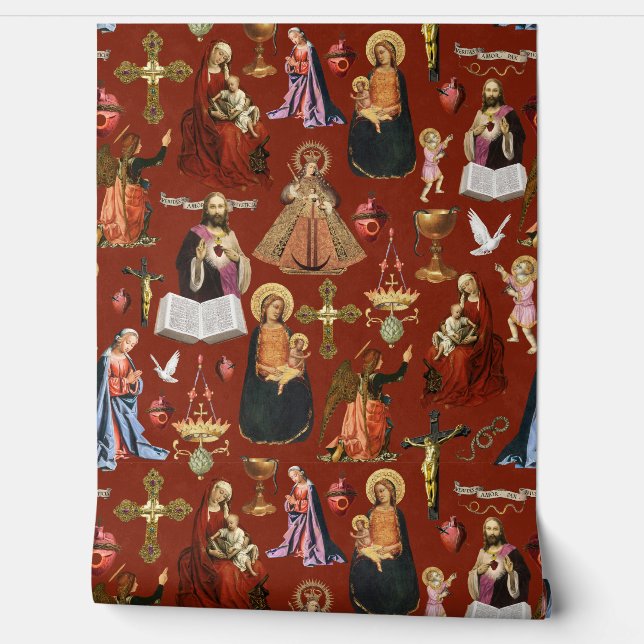 Gothic Christmas Saviour of the world- Jesus Chris Wallpaper (Unrolling)