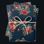 Gothic Christmas Skull Wrapping Paper<br><div class="desc">It’s that time of the year again and Artistic Mayhem Creations has got you covered with our new Gothic Christmas wrapping paper! Add a touch of dark elegance to your gifts this holiday season with our unique and artistic wrapping paper. Featuring intricate designs of skulls, bats, and other gothic elements,...</div>