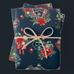 Gothic Christmas Skull Wrapping Paper<br><div class="desc">It’s that time of the year again and Artistic Mayhem Creations has got you covered with our new Gothic Christmas wrapping paper! Add a touch of dark elegance to your gifts this holiday season with our unique and artistic wrapping paper. Featuring intricate designs of skulls, bats, and other gothic elements,...</div>