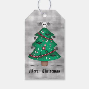 Gothic Christmas tree Gift Tags