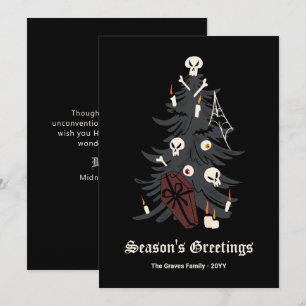 Gothic Christmas Tree Holiday Card