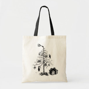 Gothic Christmas Tree Tote Bag