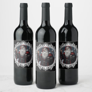 Gothic Christmas Wine Label