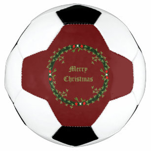 Gothic Christmas Wreath Custom Football