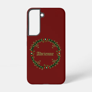 Gothic Christmas Wreath Custom Samsung Galaxy Case